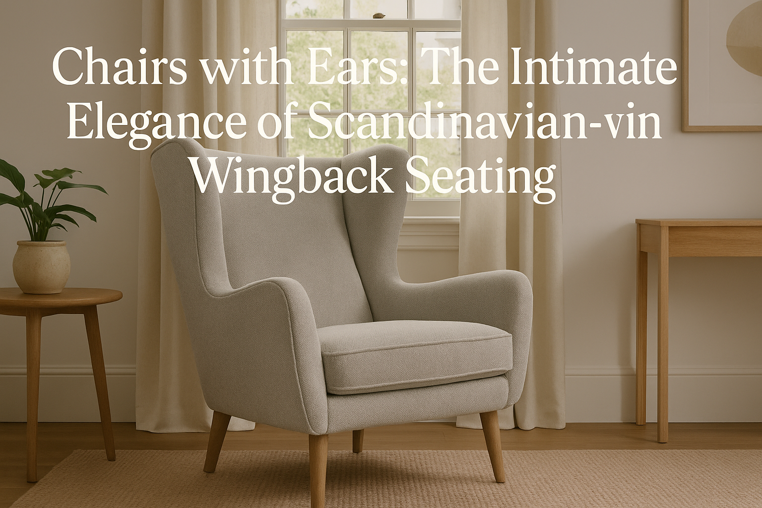 Chairs with Ears: The Intimate Elegance of Scandinavian-Inspired Wingback Seating