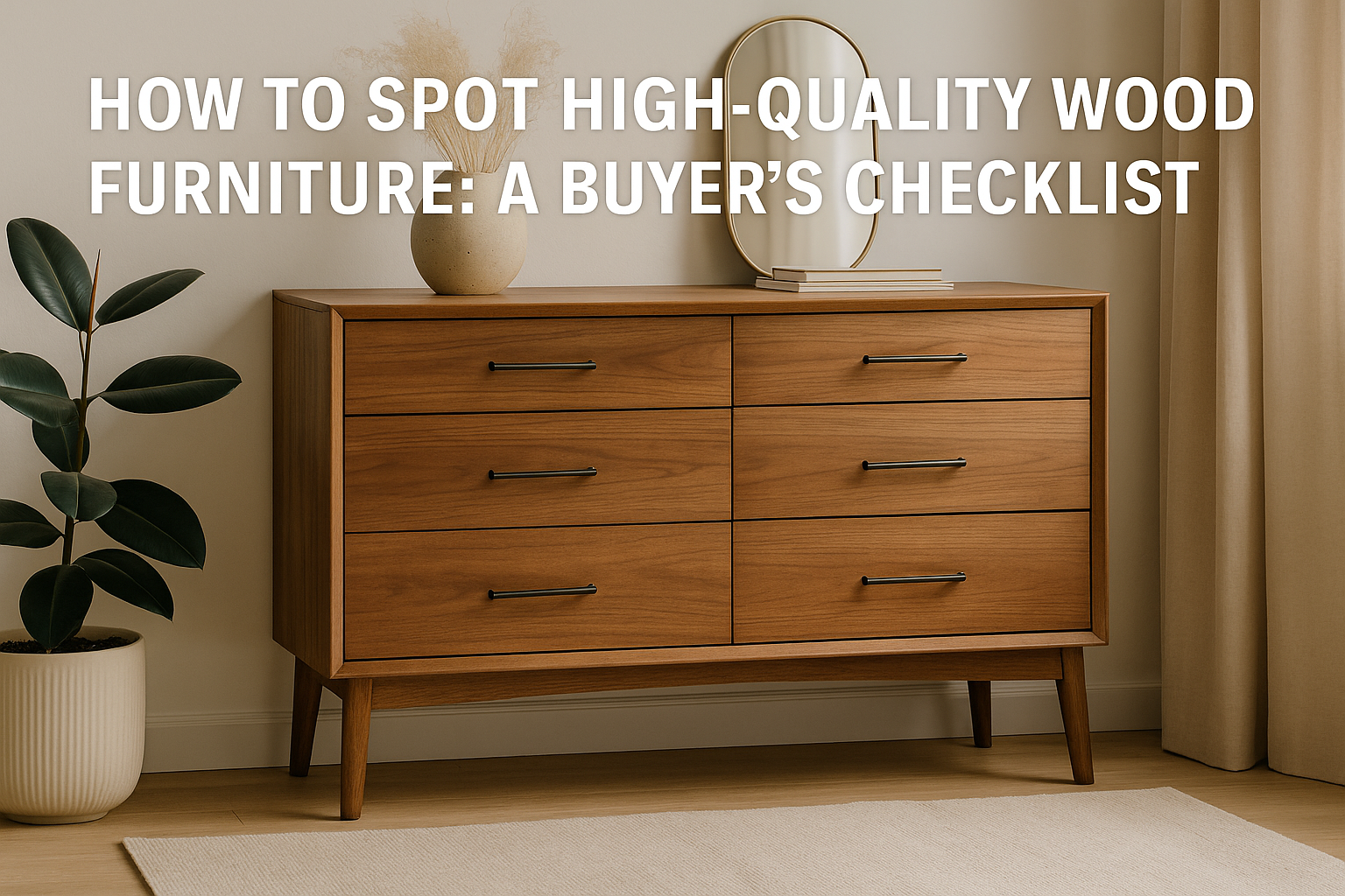 How to Spot High-Quality Wood Furniture: A Buyer’s Checklist