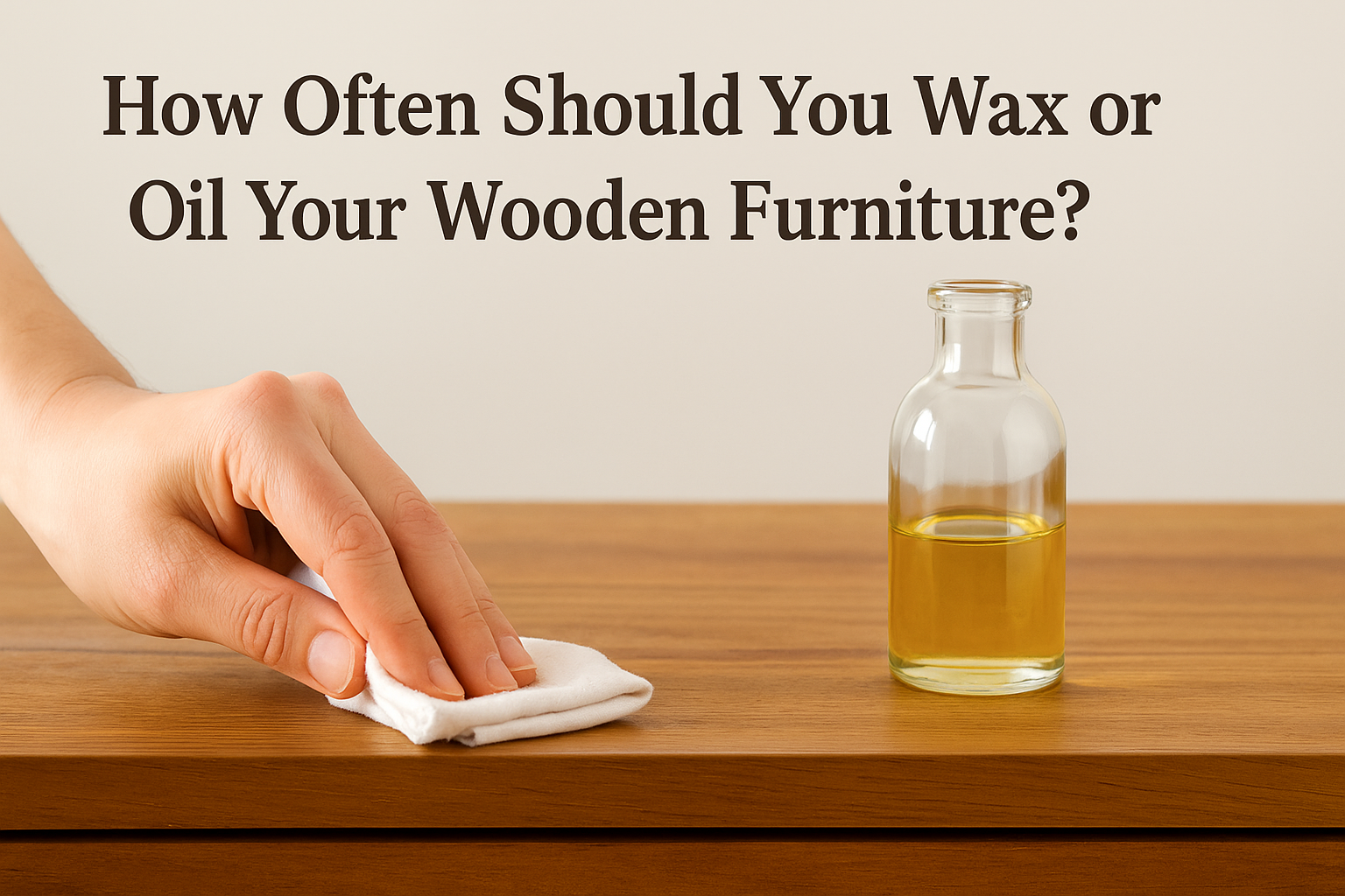 How Often Should You Wax or Oil Your Wooden Furniture?