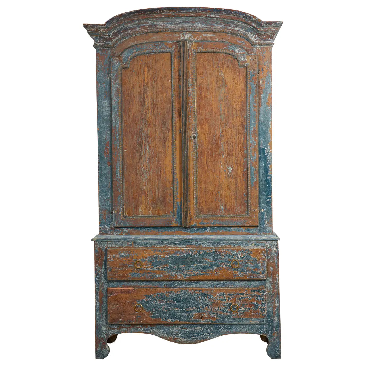 Rustic Cabinet with Rustic Blue Paint