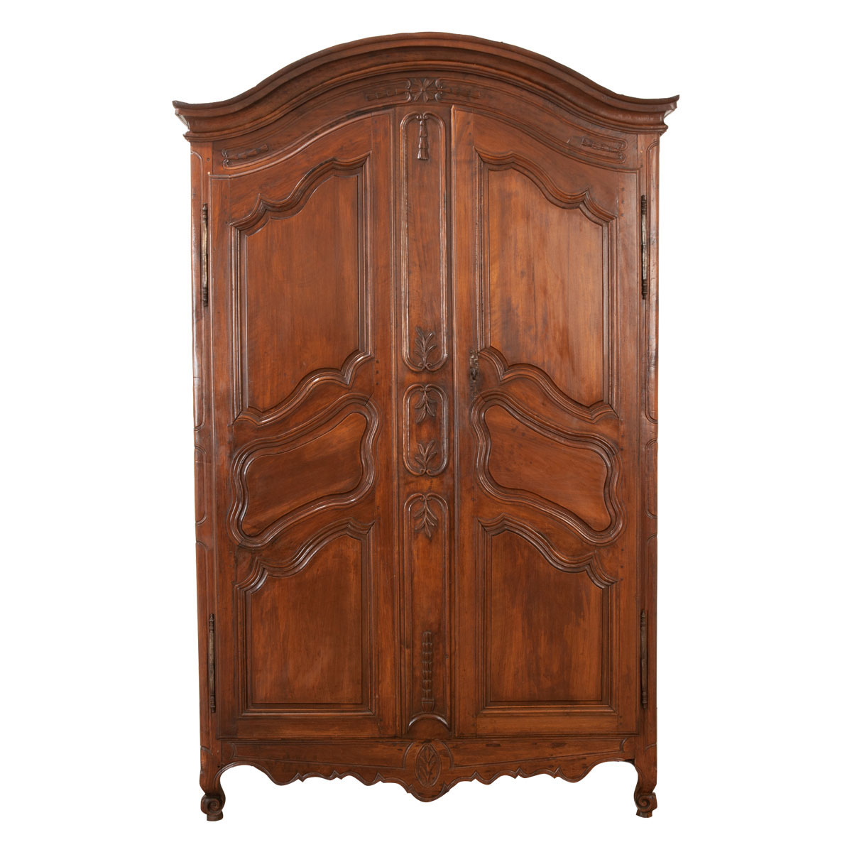 Handmade French Century Louis XV Style Wooden Armoire
