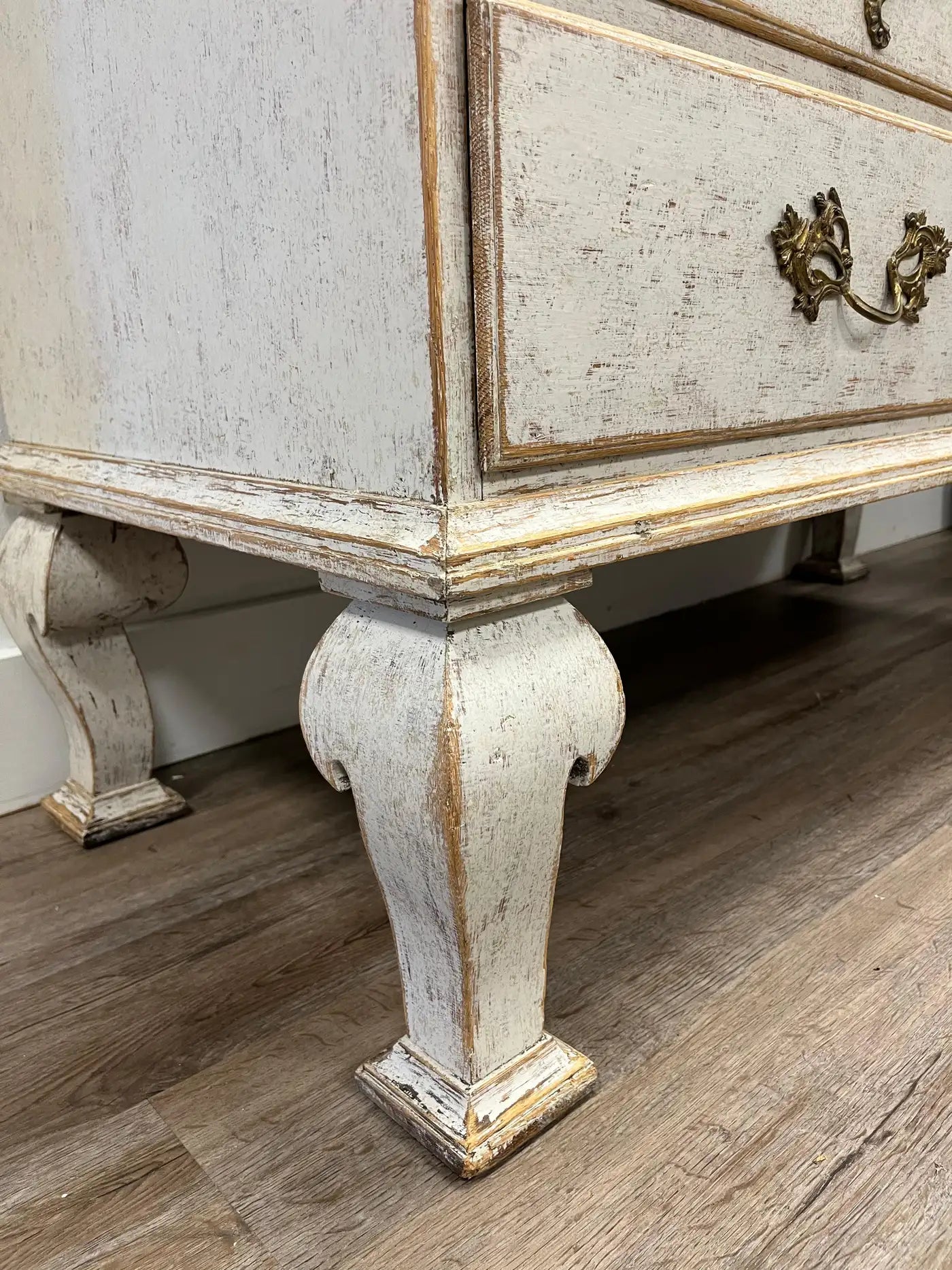 Rustic Two Door Grey Wooden Armoire
