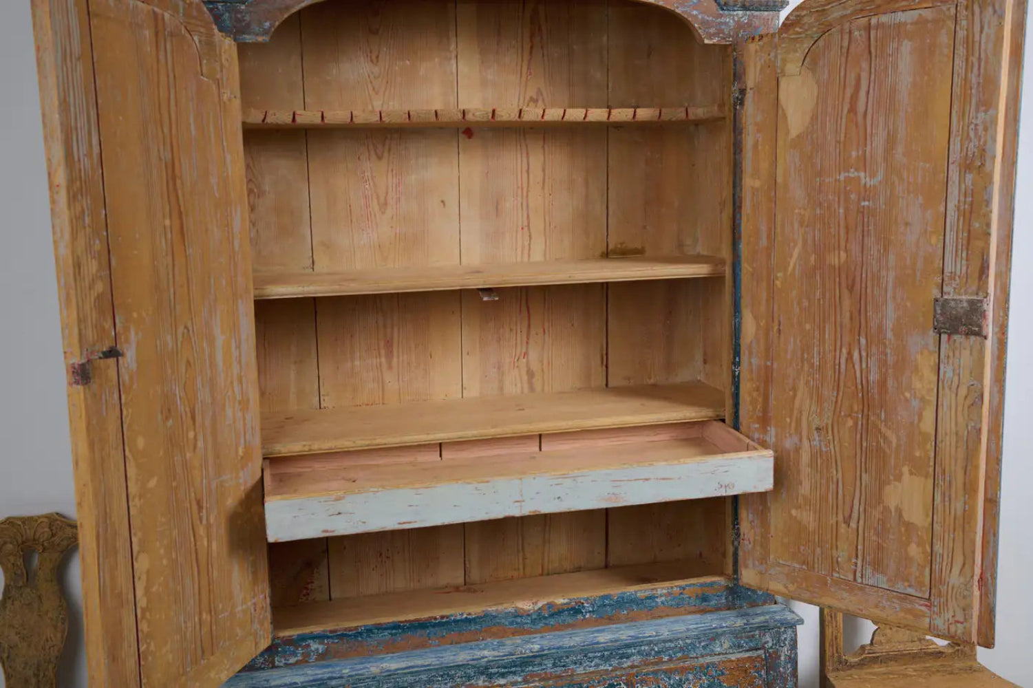 Antique Swedish Folk Art Cabinet