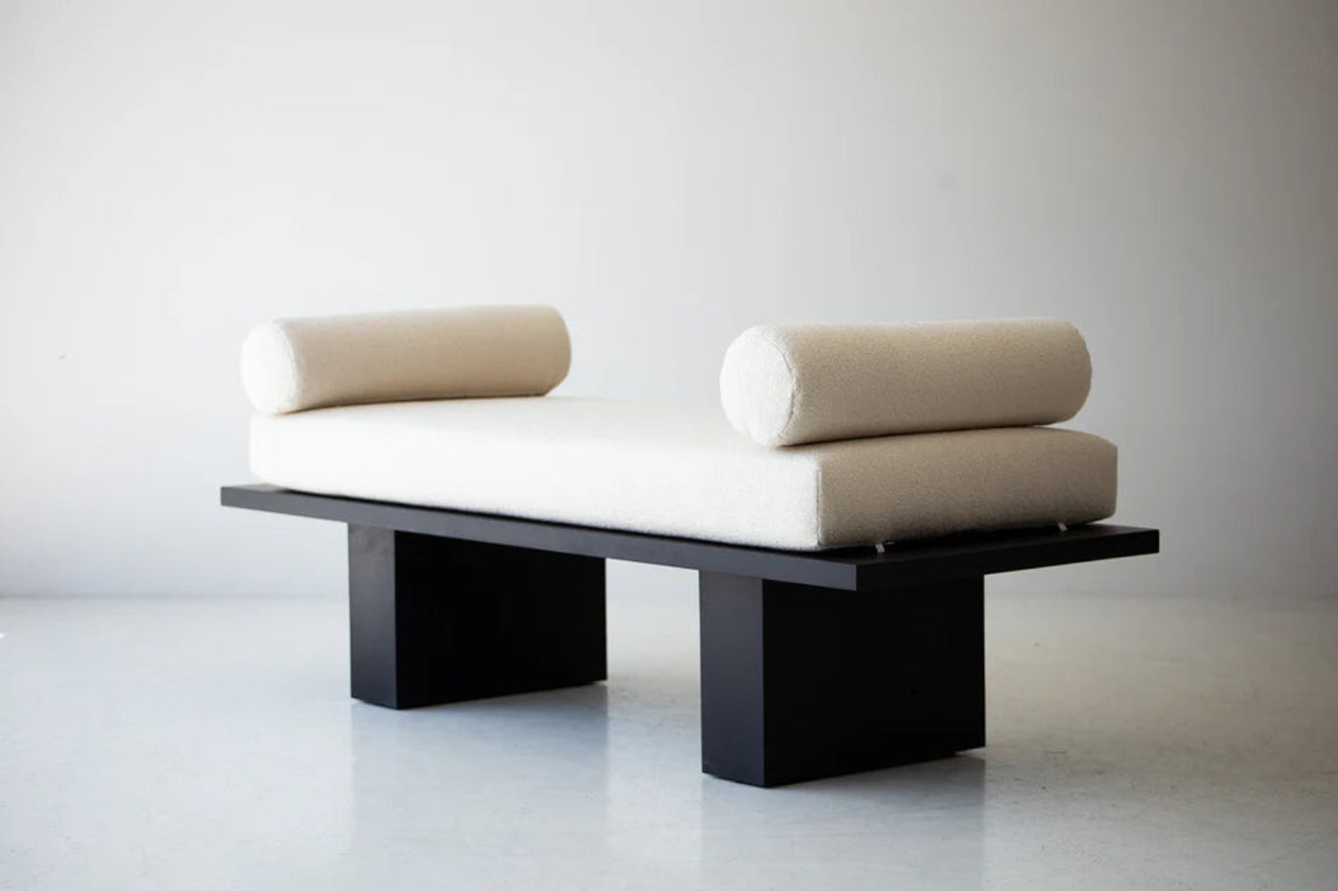 Handmade Wooden Black Color Daybed without Arms