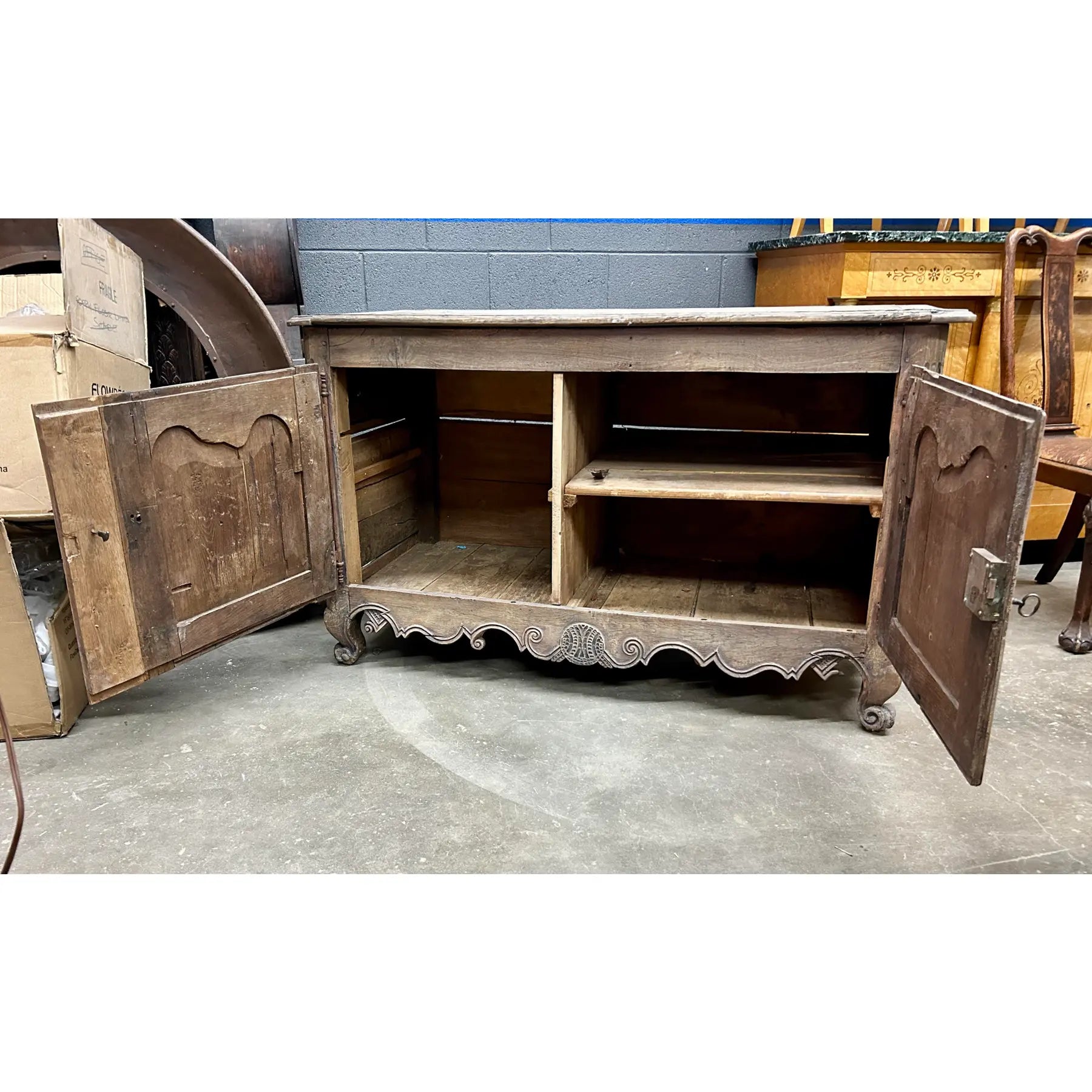 Carved sideboard