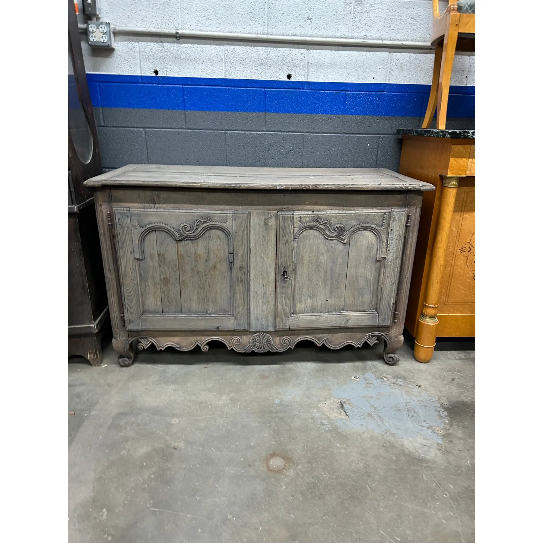 wooden sideboard