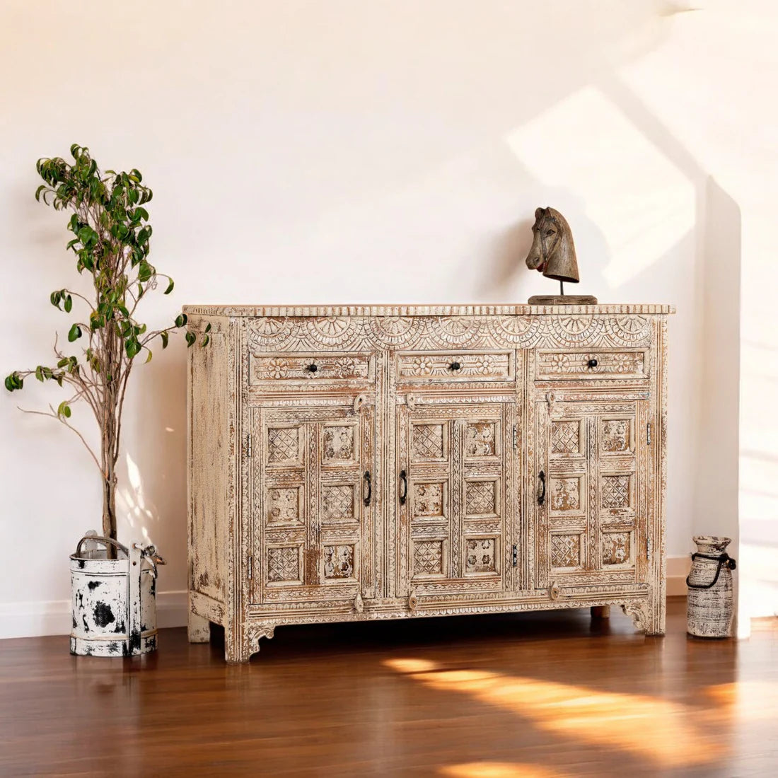 Carved Credenza