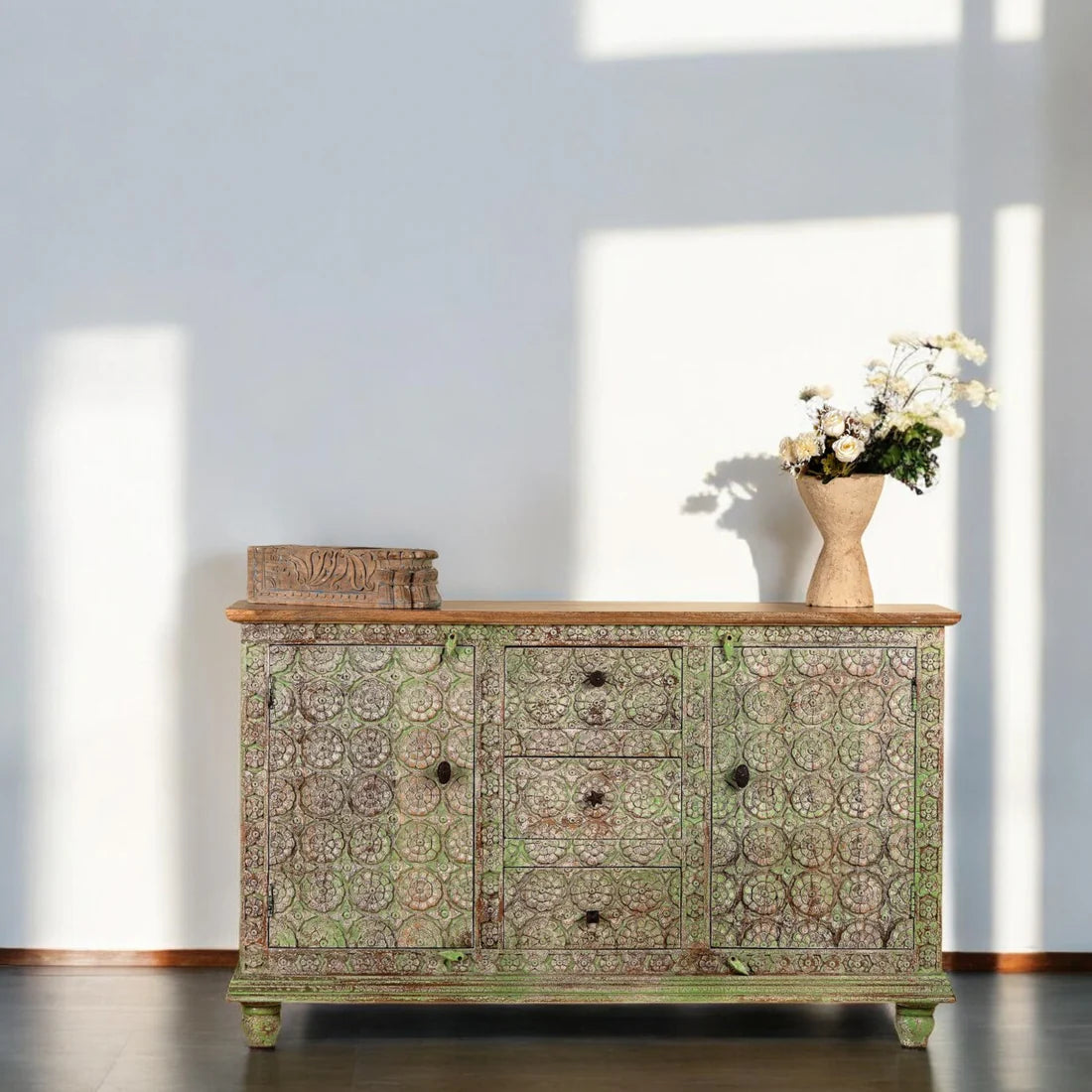 wooden credenza