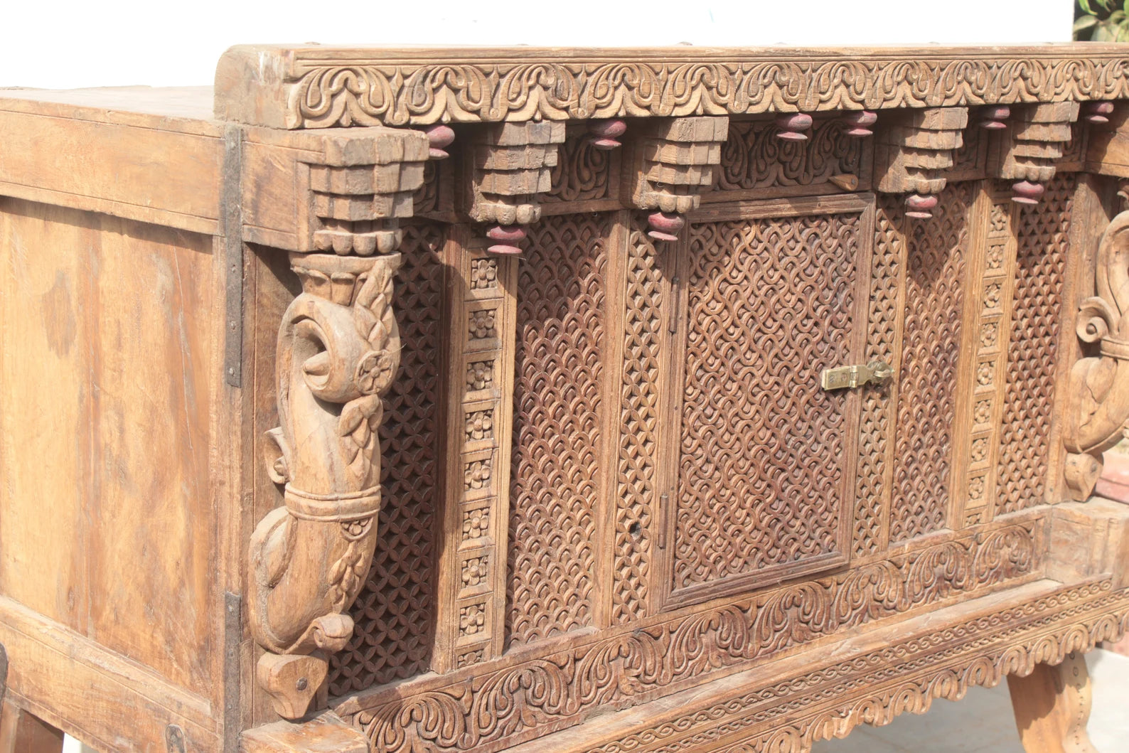 Carved Wooden Chest