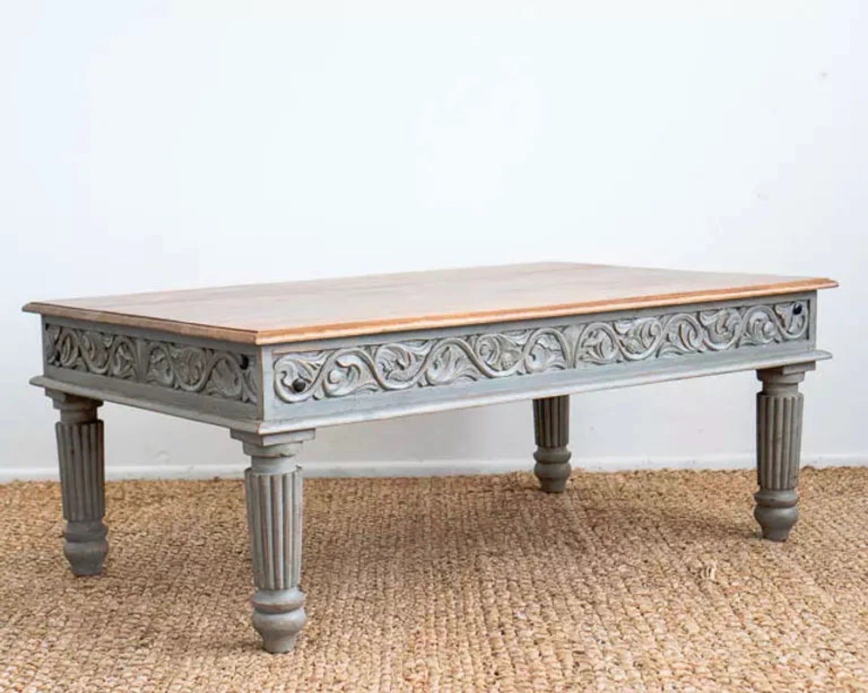 Finely Carved Coffee Table