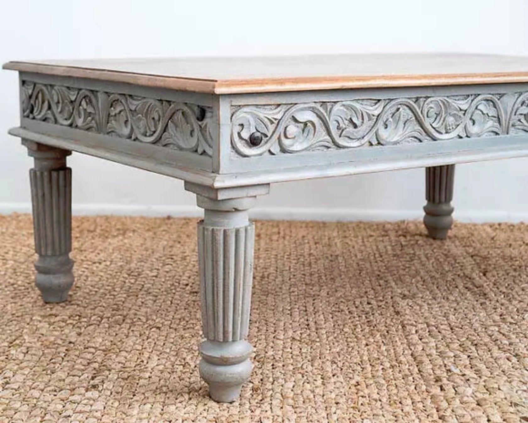 Finely Carved Coffee Table