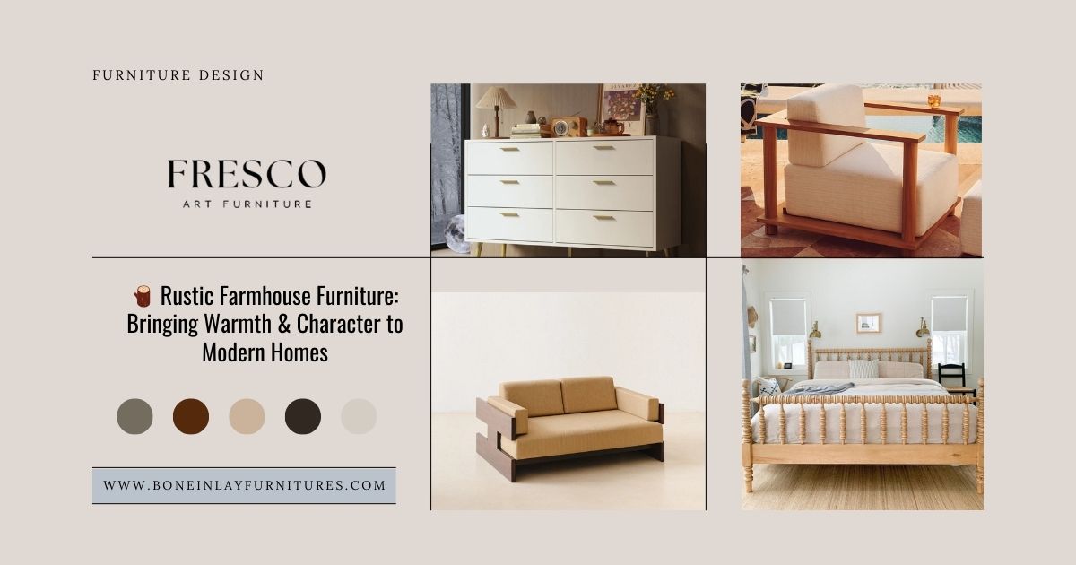 🪵 Rustic Farmhouse Furniture: Bringing Warmth & Character to Modern Homes