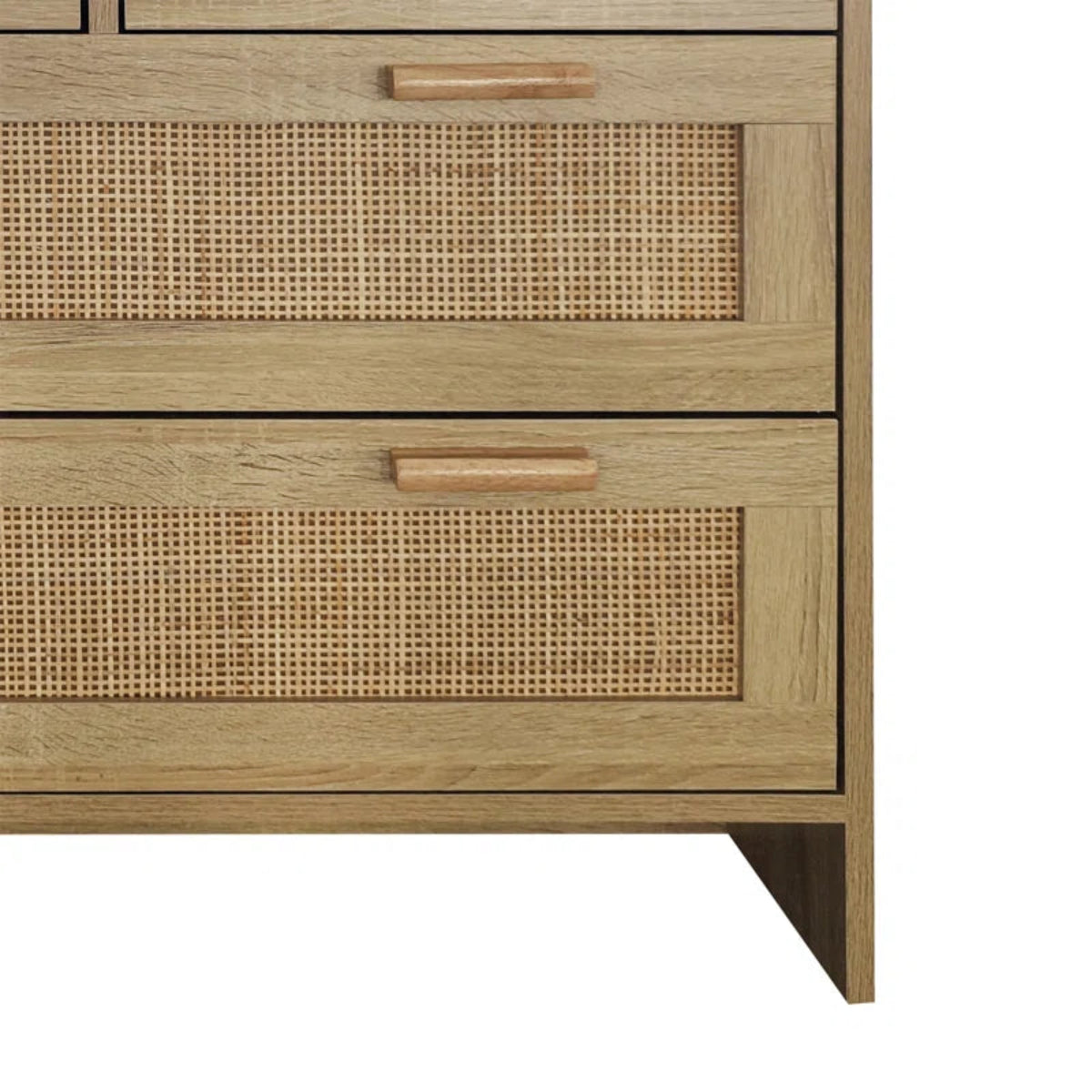 Handmade Cane Designer Four Drawer Dresser