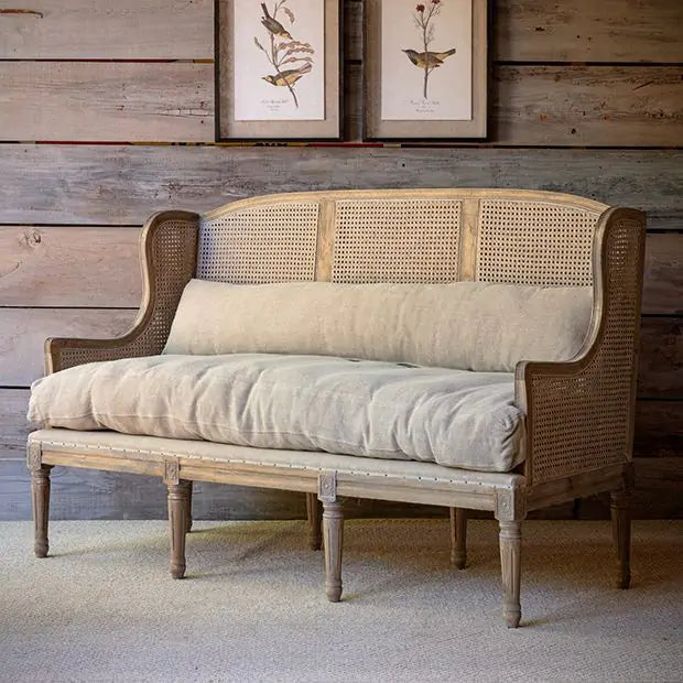 handmade Cane Design Daybed Sofa 